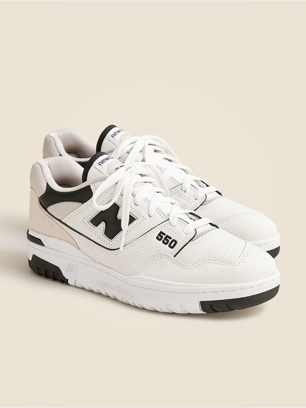 New Balance 550 White Black Moonrock Unisex Sneakers Men’s 7 Brand New